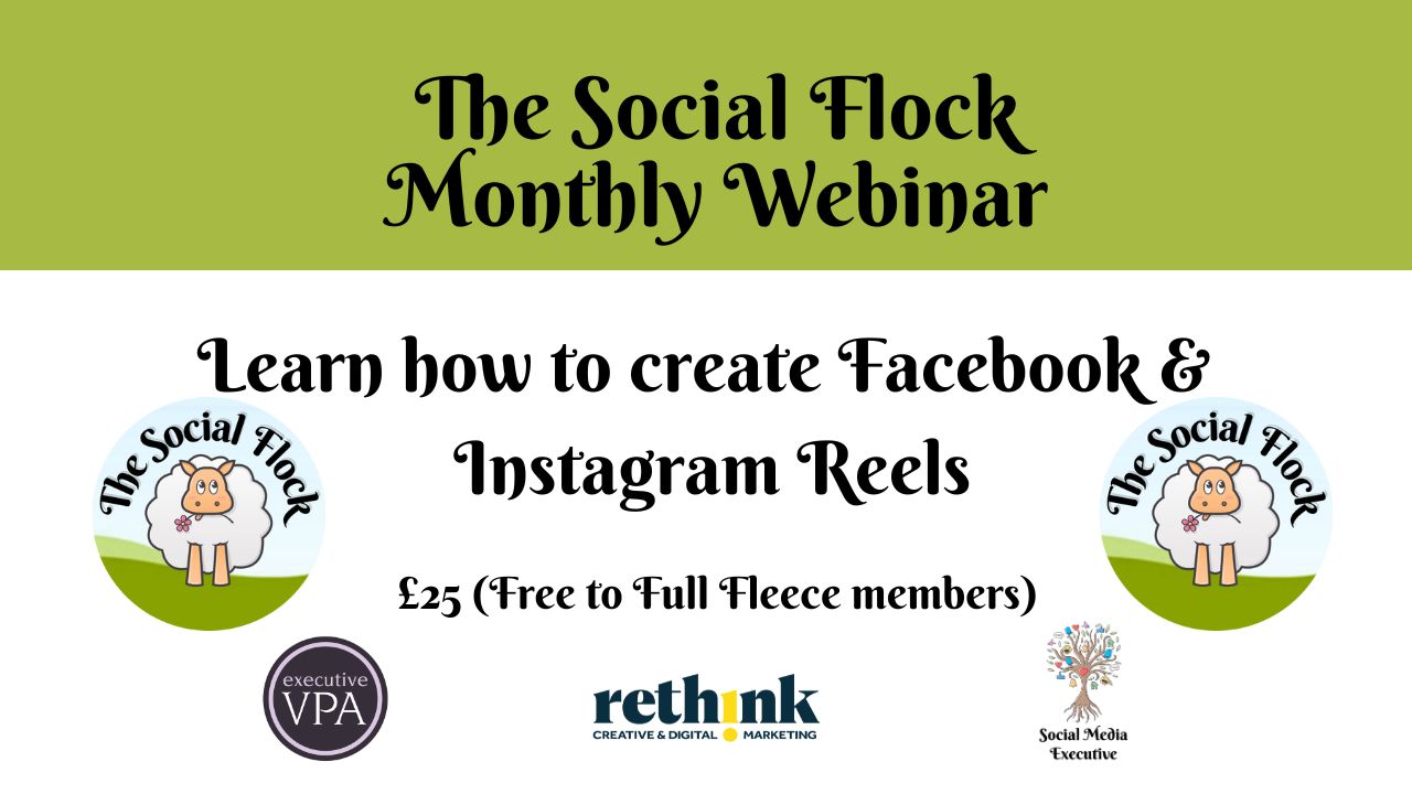 Read more about the article Instagram and Facebook Reels – Webinar – 10 November