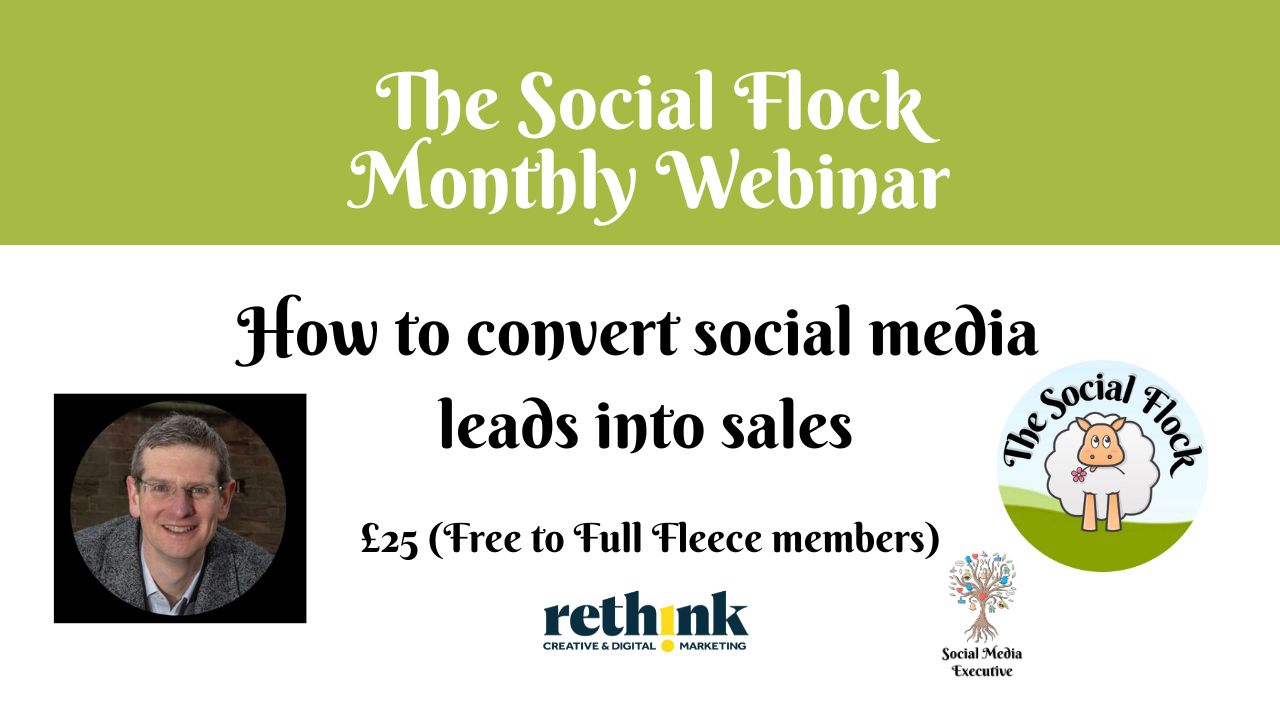 Read more about the article Turn Social Media Enquiries into Sales  – Webinar – 8 March