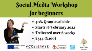 Read more about the article Social Media Workshop for beginners, starts 18 Feb 2022