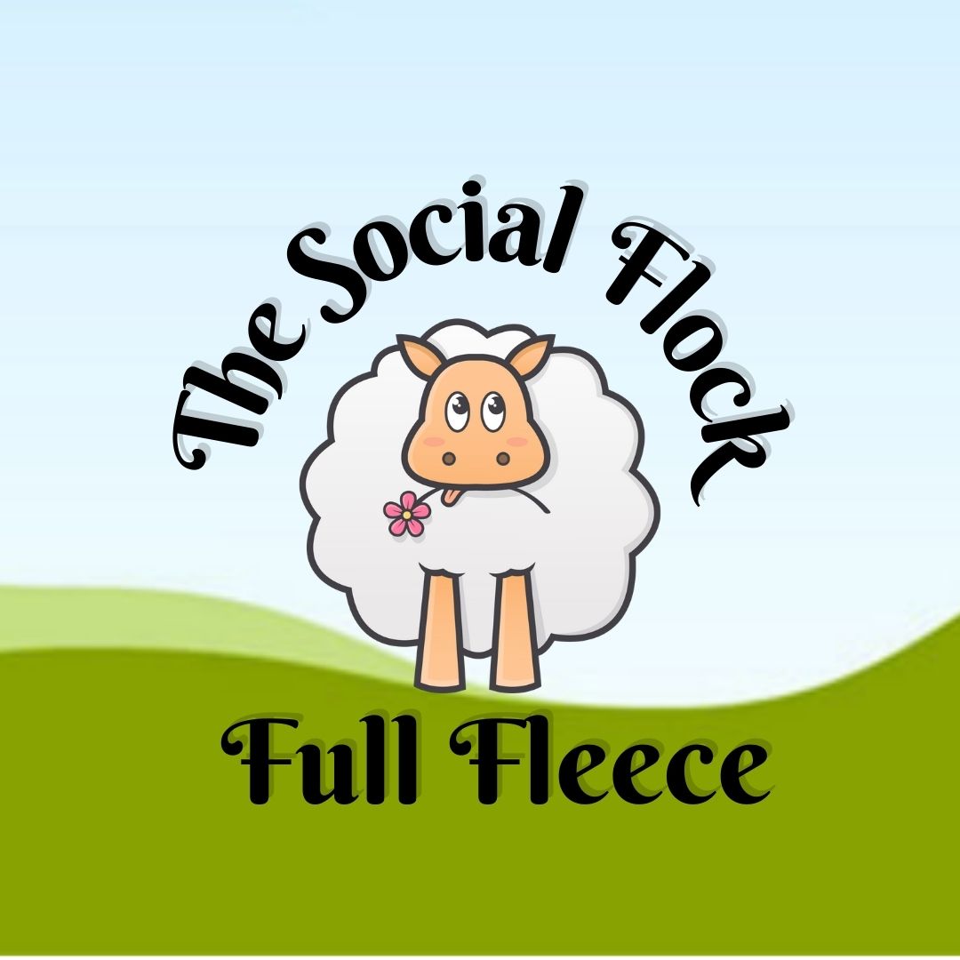 The Social Flock full fleece membership logo