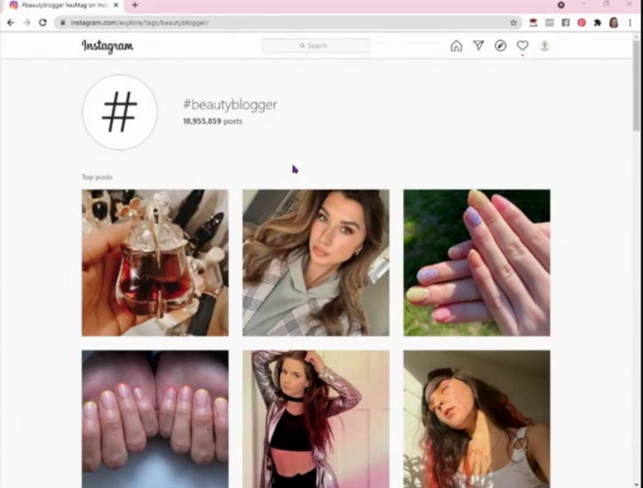 BeautyBlogger Hashtag on Instagram